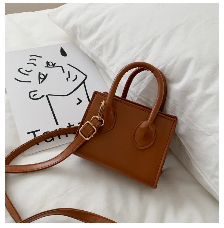 Fashion Women's Small Crossbody Bag PU Leather Messenger Bags Zipper