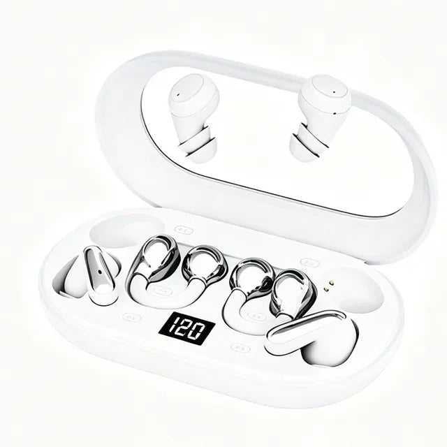 P47 3-in-1 Wireless Bluetooths Earbuds In-Ear & Ear-Clip Design LED