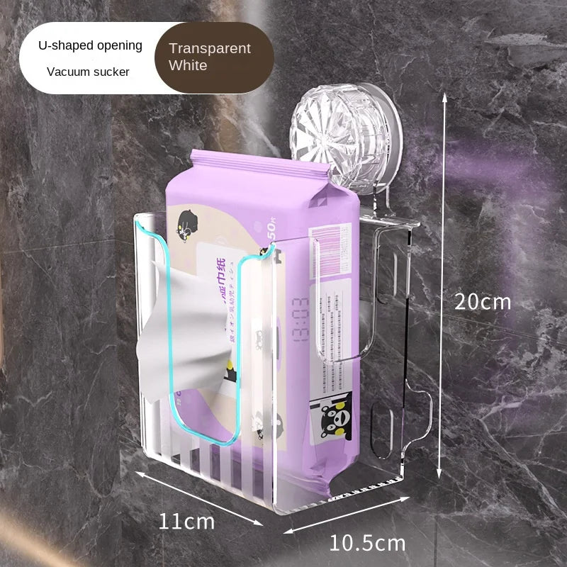 Luxury Wall-Mounted Suction Cup Tissue Box