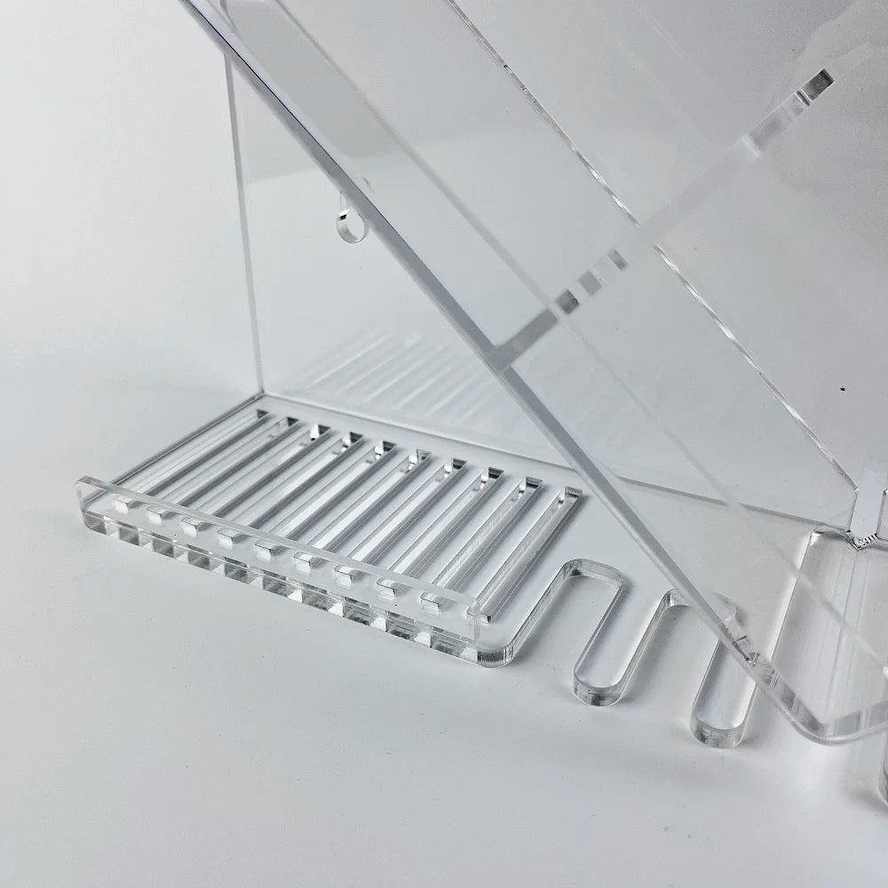 Acrylic Shower Caddy Shelves Slanted Shampoo Holder for Shower Wall