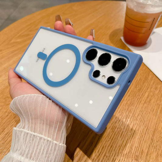 Transparent PC + TPU Case for Samsung – Clear Shockproof Slim Protective Cover