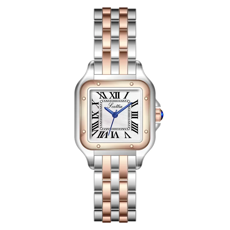Scottie 9100 Luxury Women's Quartz Watch - Gold