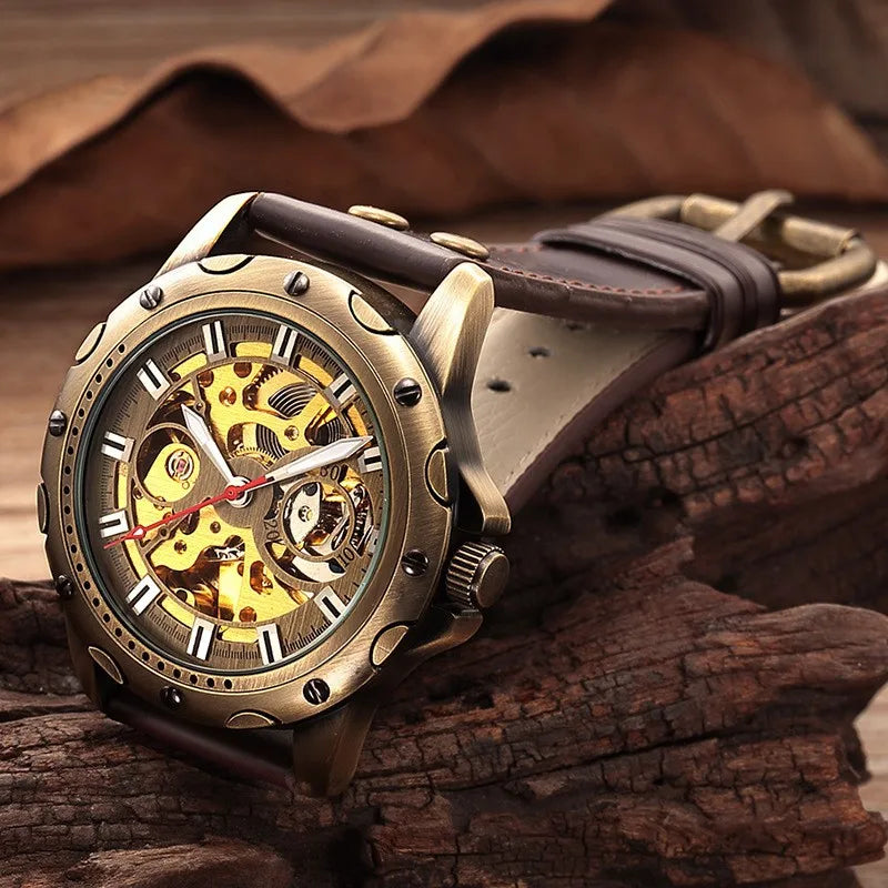 Shenhua Antique Copper Mechanical Men's Watch