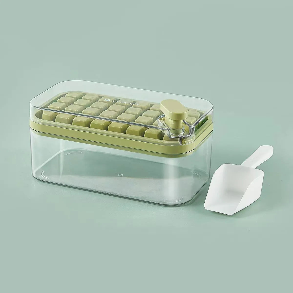 Press the Ice Tray Rectangular Ice Cube Mold Freezer Proof Quick