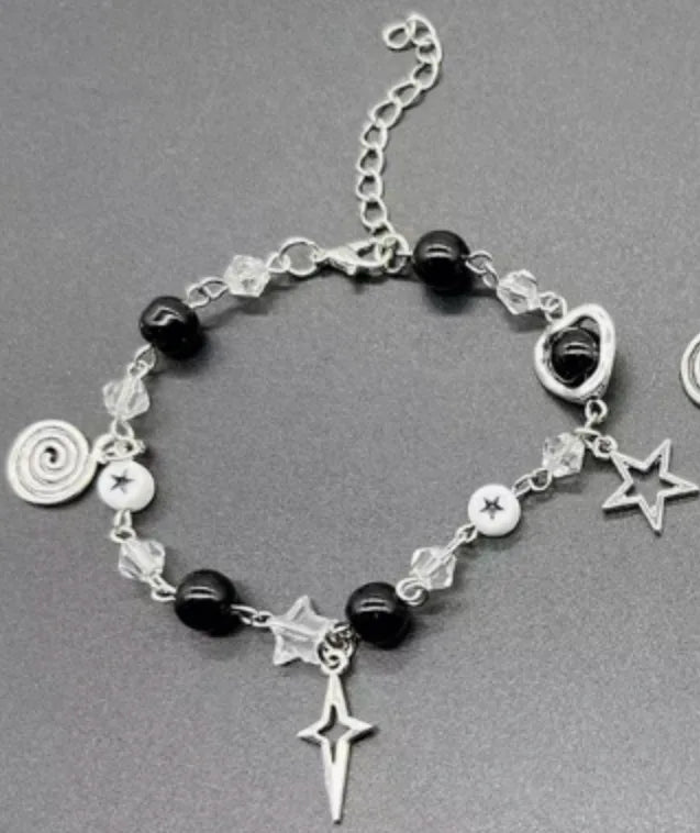 Charming Butterfly Heart Bracelet - Sweet Y2K Jewelry