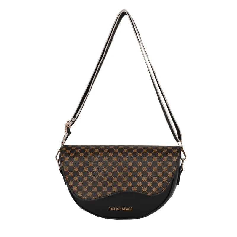 Vintage Texture Single Shoulder Bag for Women New Trendy