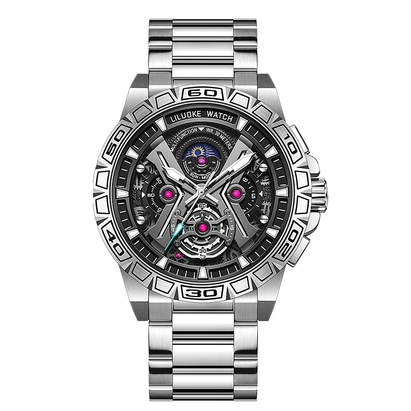 LILUOKE Luxury Top Brand Men Watches