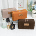 The New French Velvet Style Makeup Bag Toiletry Bag