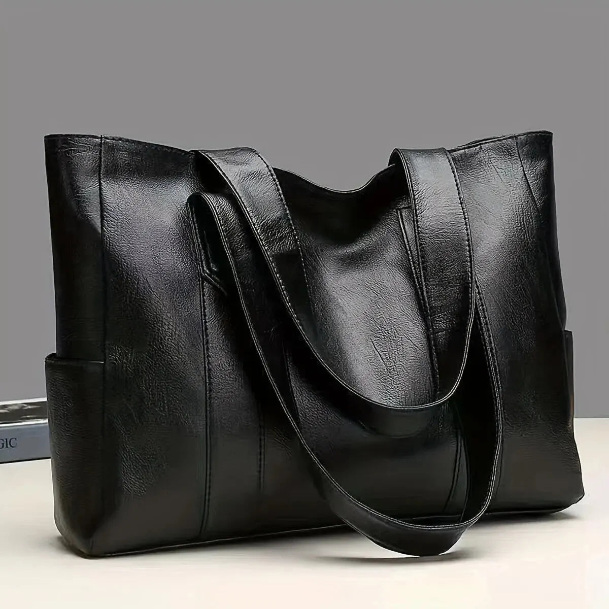 Vintage Retro Vegan Shoulder Bag Large Capacity Women's Casual