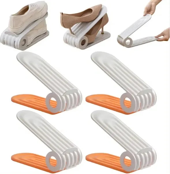 Space-Saving Foldable Shoe Rack