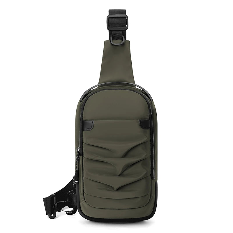 Small Batch  Men's Chest Bag Waterproof Nylon Cloth Shoulder Bag