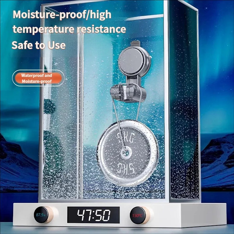 Universal No-Drill Adjustable Shower Head Holder