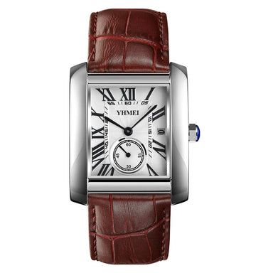 SYN Fashion Quartz Watch  Leather Strap Watch