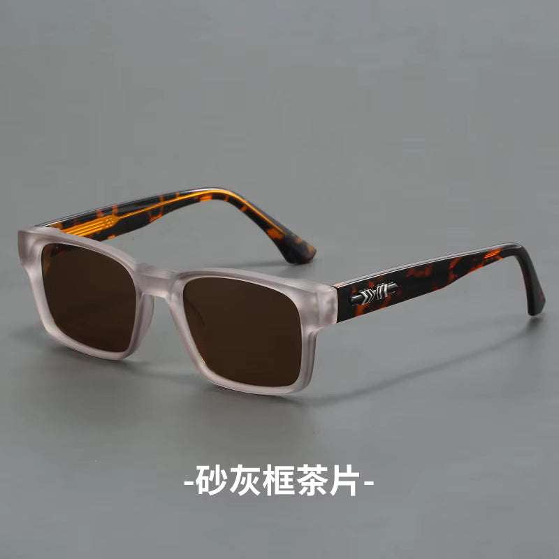 2025 UV400 High Quality Fashion Thick Frame Myopia Glasses Sunglasses New Sunglasses Anti Blue Light Retro Square Sunglasses
