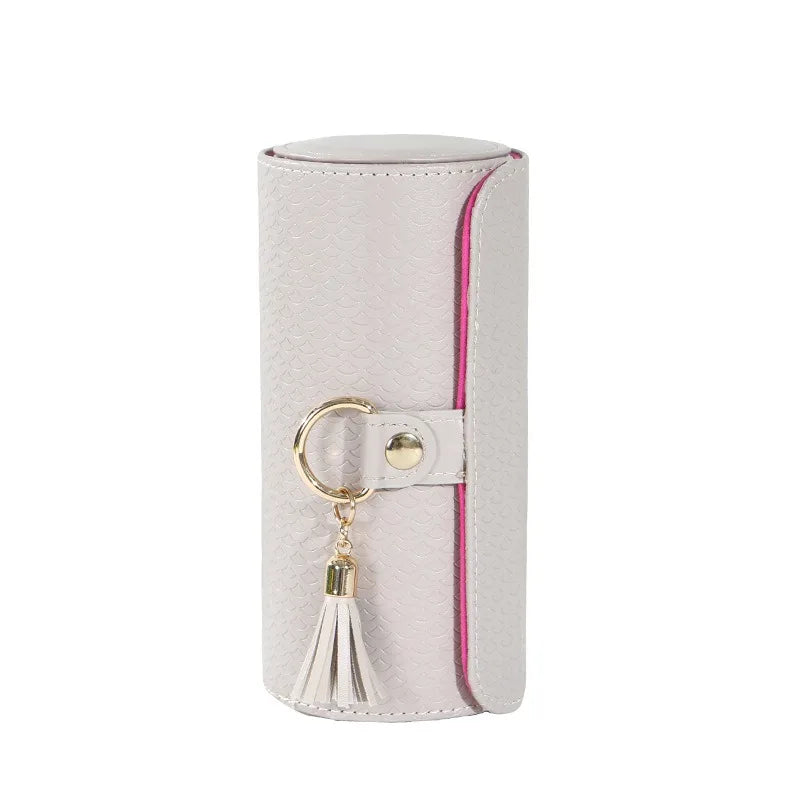 Luxury PU Leather Mini Jewelry Travel Case