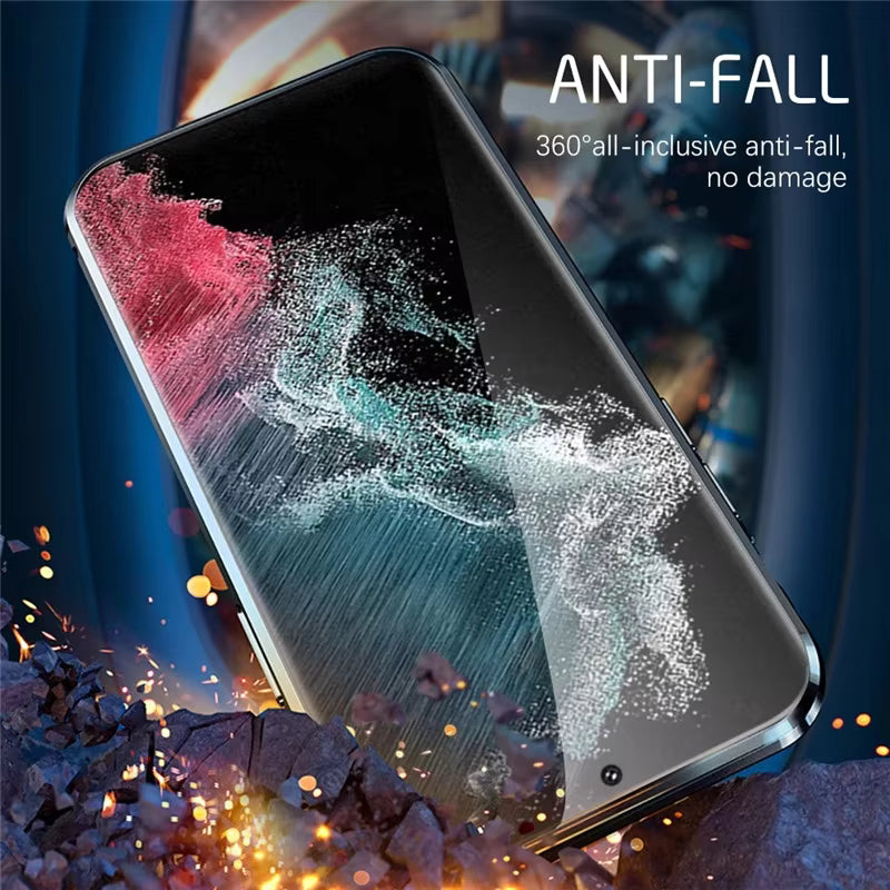 Samsung Anti-Peeping Magnetic Metal Case