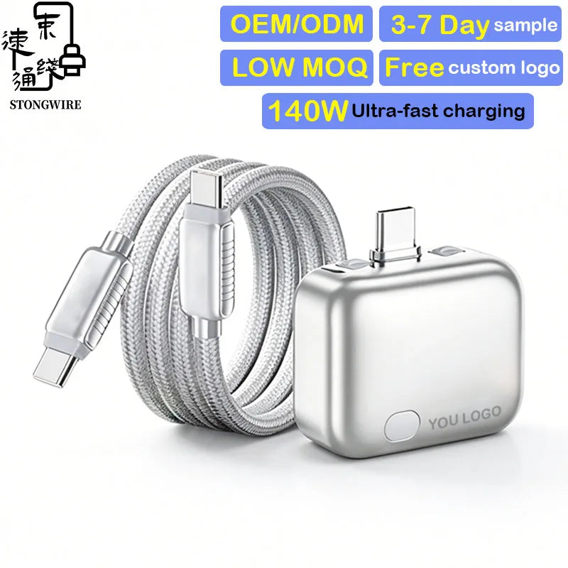 140W Auto-Eject 5A Fast Charger Cable