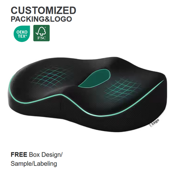 Ergonomic Orthopedic Butt Cushion – Memory Foam Support for Office Chair, Car Seat & Stress Relief