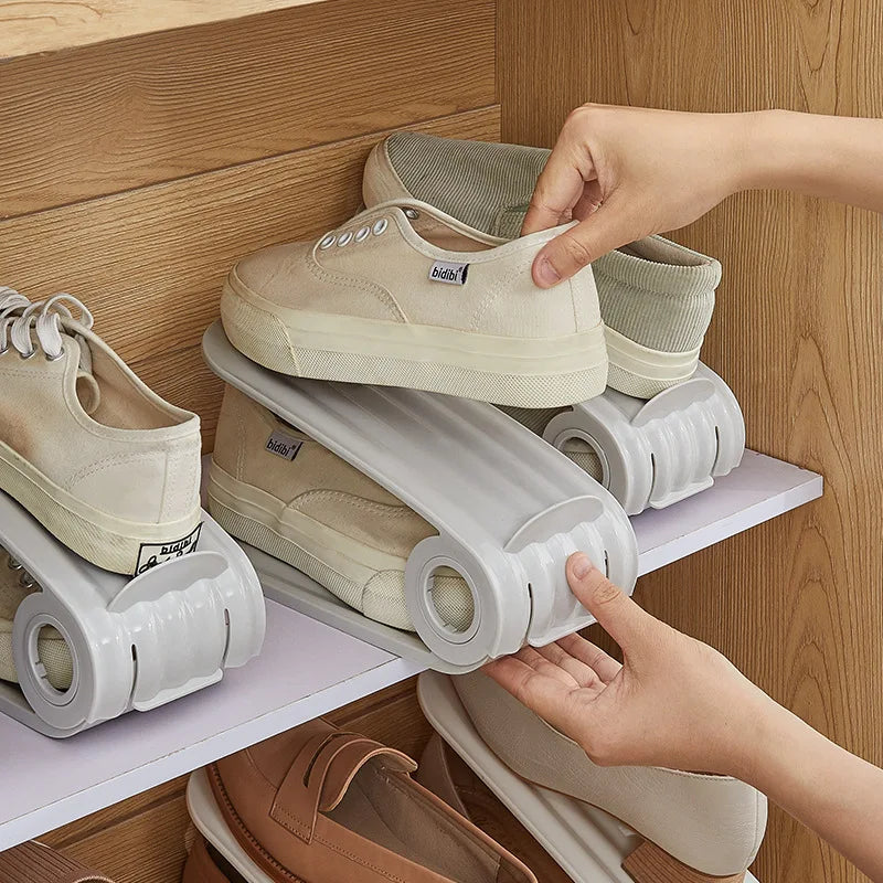 Space-Saving Foldable Shoe Rack