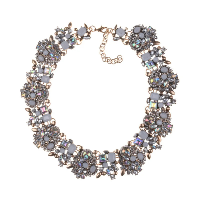 Luxury Crystal Gemstone Necklace - Women's Jewelry