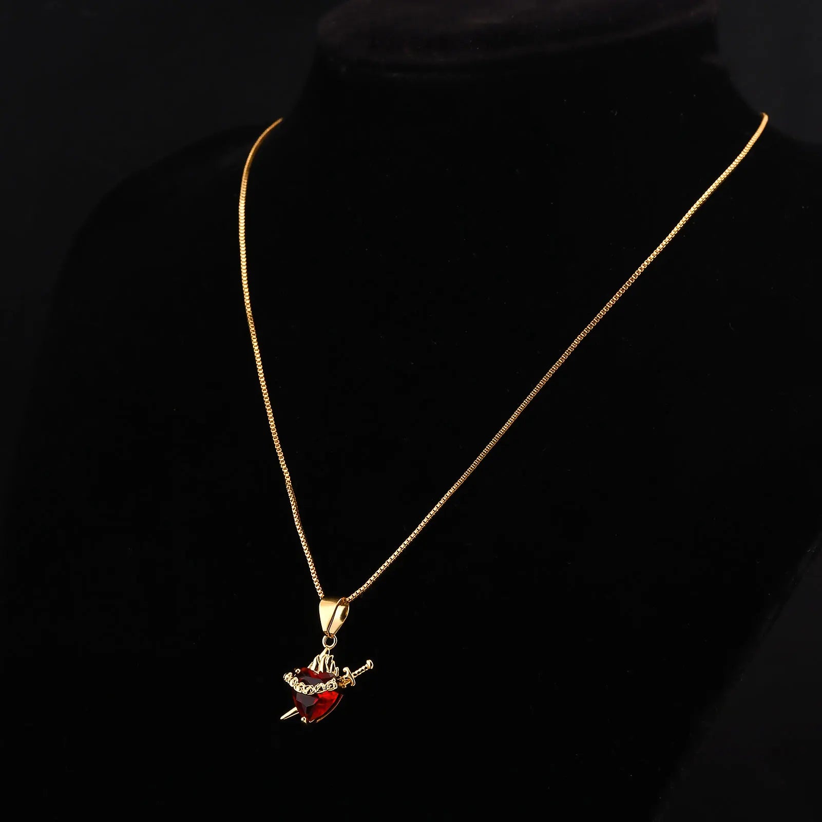 Elegant Zircon Heart Bow Necklace for Women