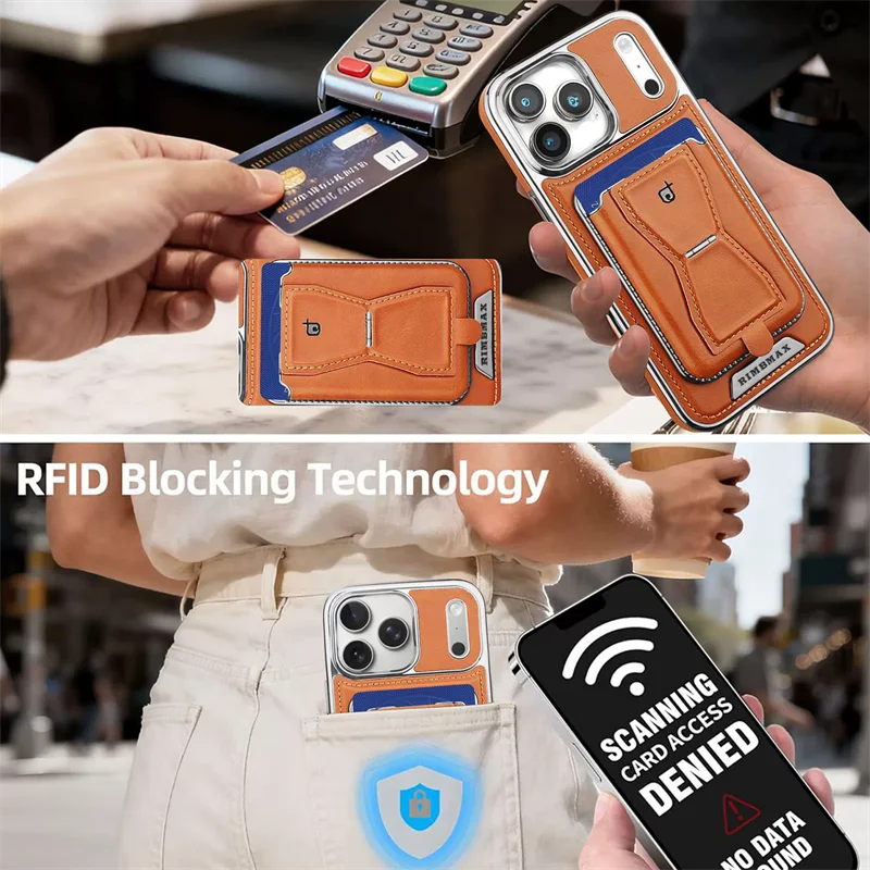 2 in 1 Detachable Wallet Phone Case With Magnetic Card Holder