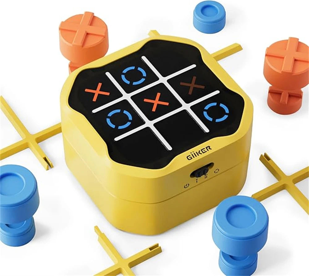 GiiKER Tic Tac Toe Bolt Game 3 in 1 Handheld Puzzle Game Travel Games