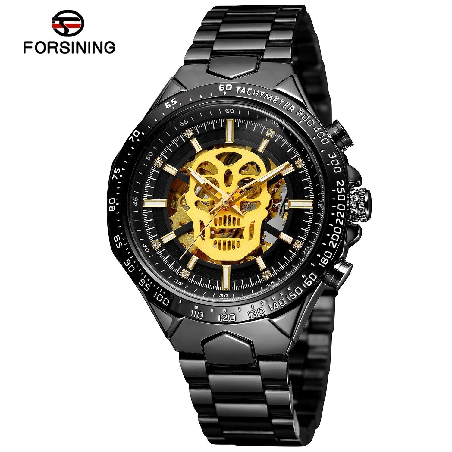 Forsining Luxury Skull Skeleton Automatic Men's Watch