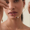 Elegant Zircon Stainless Steel Necklace