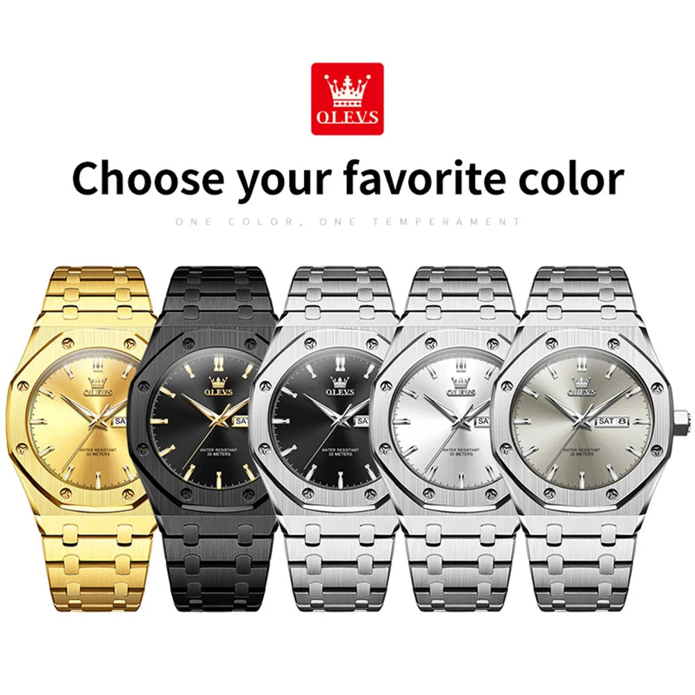 OLEVS Luxury Waterproof Quartz Watch