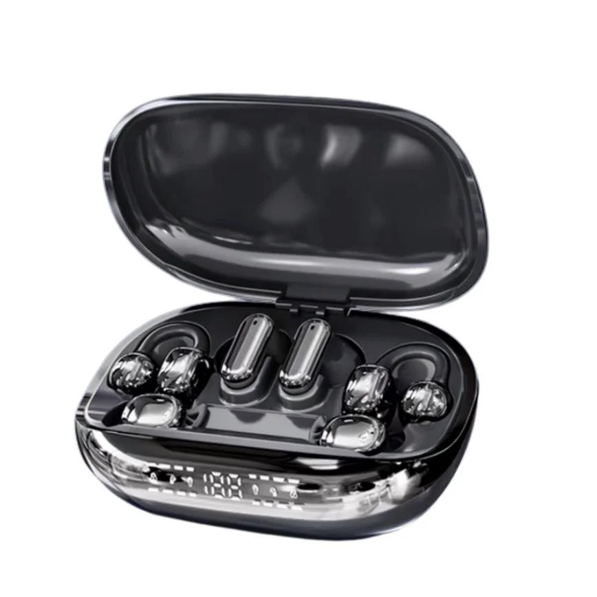 Open-Ear Clip Wireless Earphones – Active Noise Cancellation, Bluetooth 6.0 & Long Standby Battery