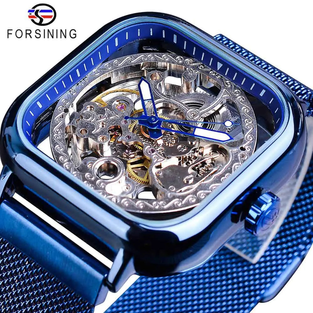Forsining Golden Men's Automatic Watch - Luxury & Precision