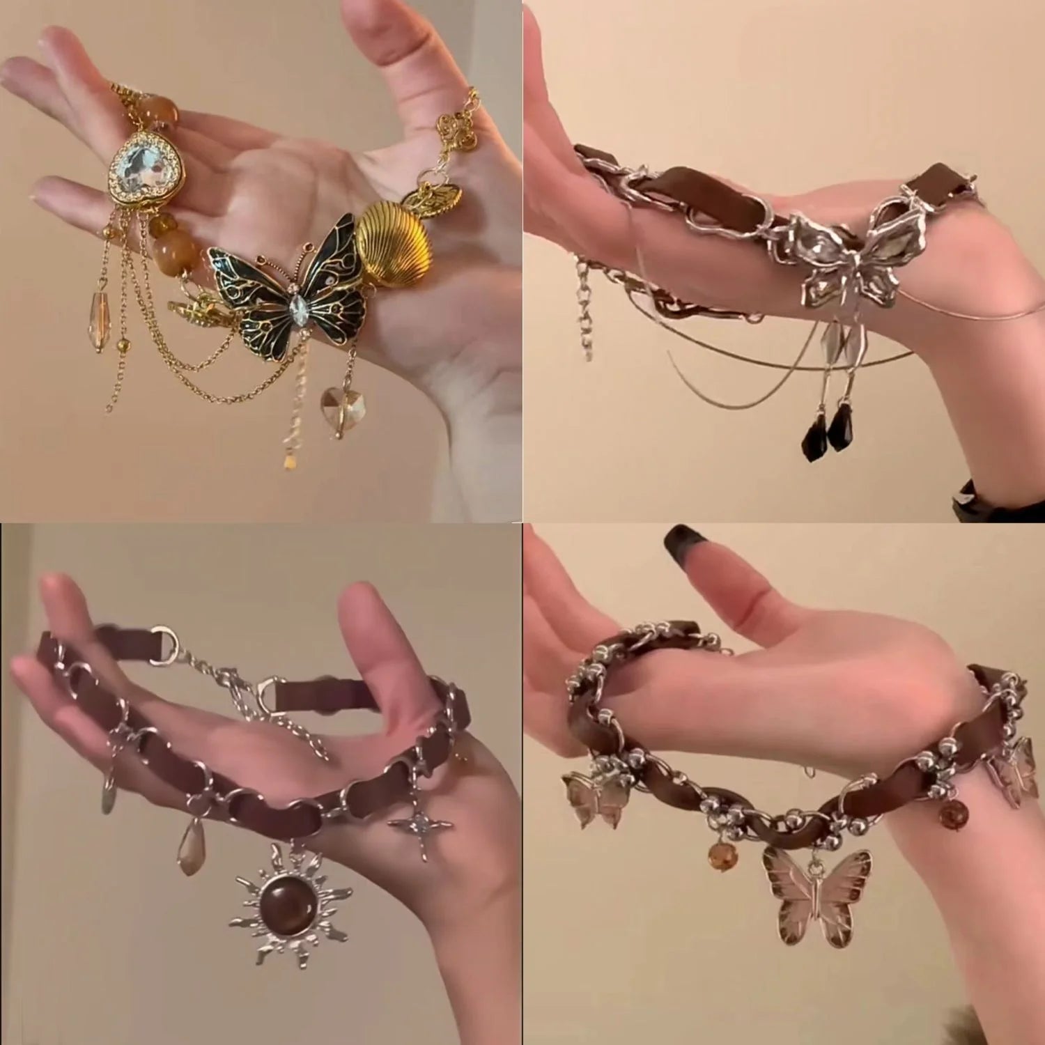 Retro Tassel Butterfly Necklace for Women