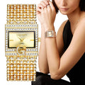 Luxury Women's Quartz Watch - Stainless Steel Square Case