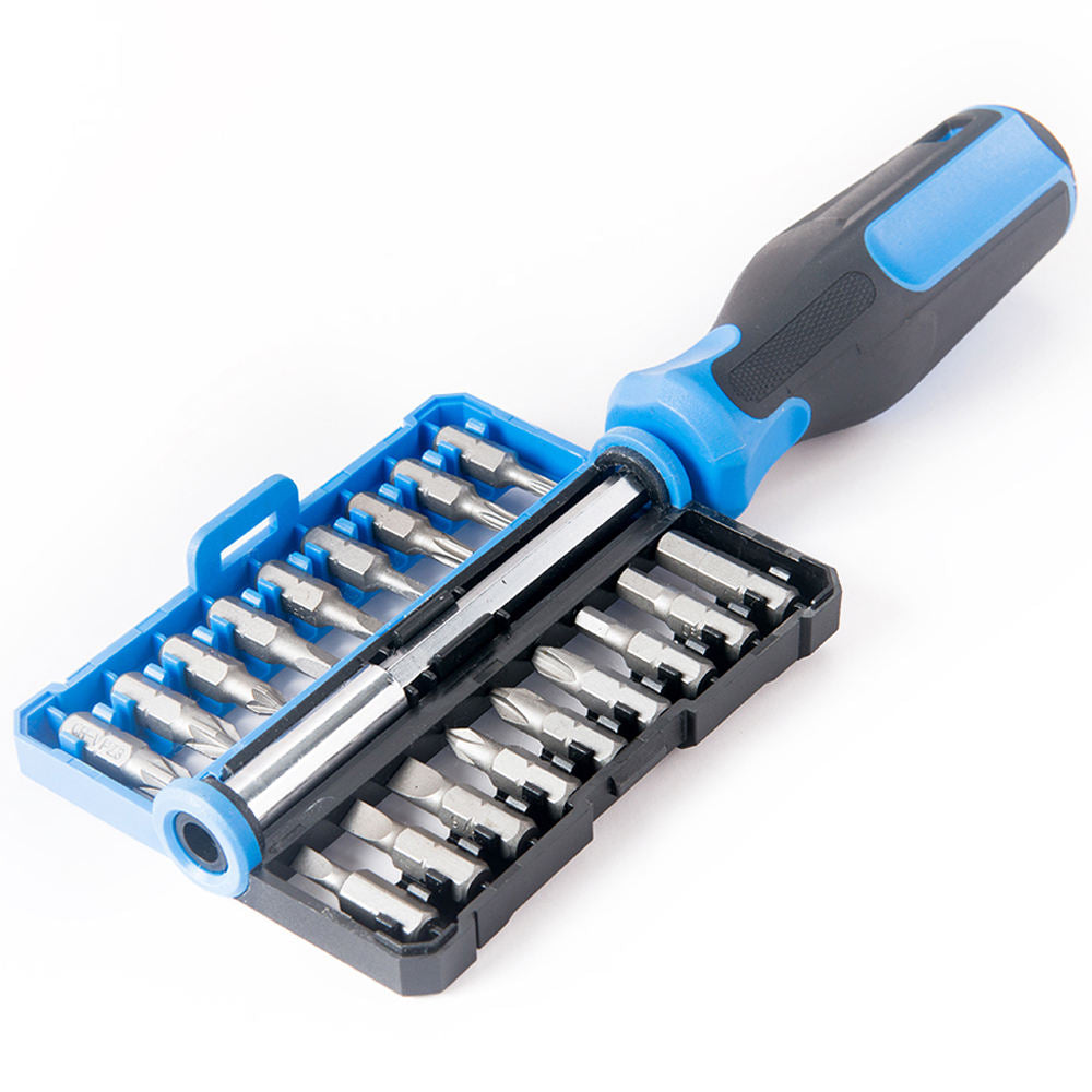 19-Piece Screwdriver Bit Set Customizable Heads with Screwdriver Tool