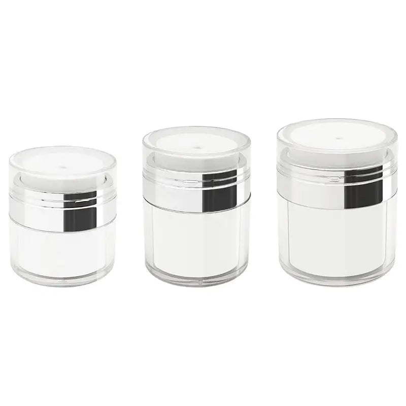 Plastic Cosmetic Packaging Empty Round Acrylic Airless Pump Jar