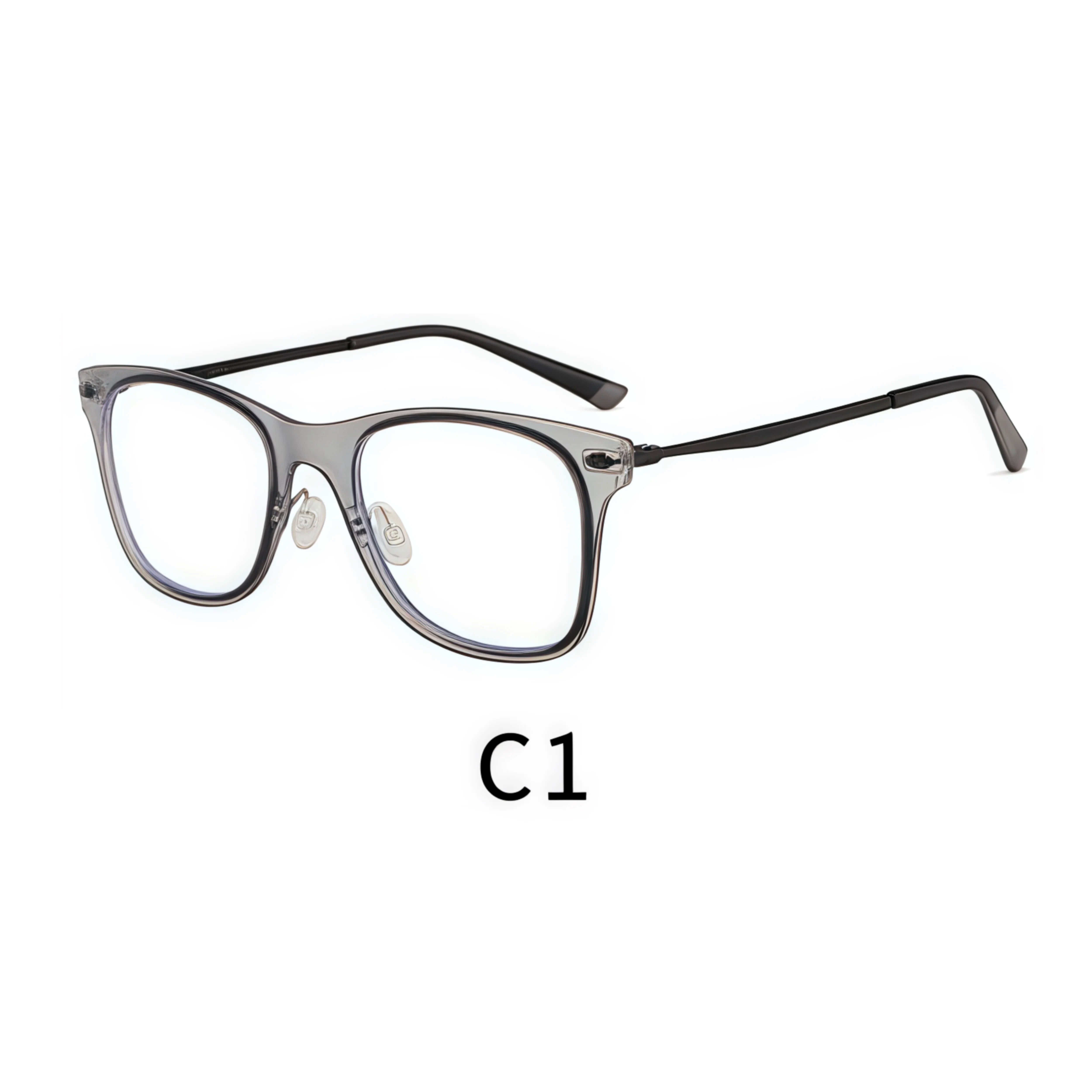 Unisex Square-Frame HD Reading Glasses for Oval Face