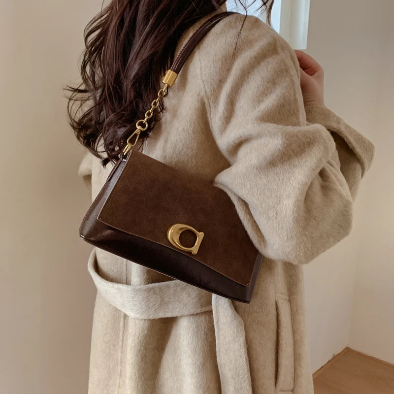 Fashion Ladies Two Straps Shoulder Messenger Bag Four Seasons PU
