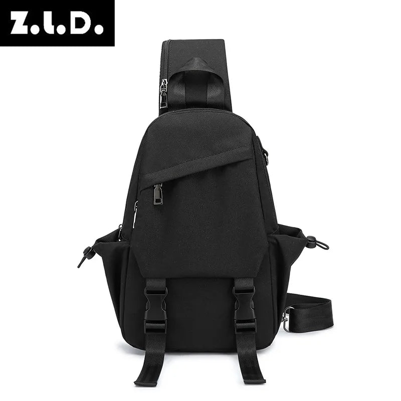 Men's Vintage Waterproof Durable Polyester Chest Crossbody Bag