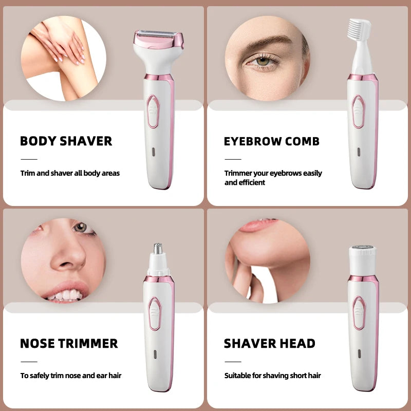4 in 1 Women Electric Bikini Trimmer
