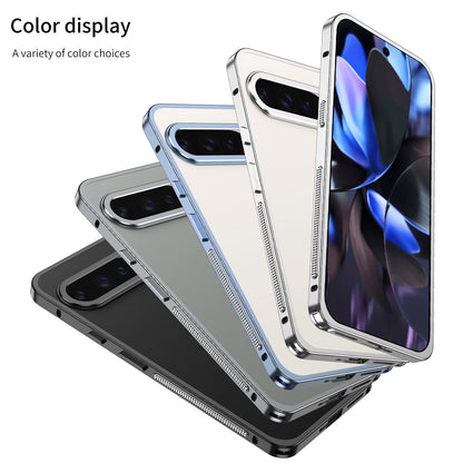 Premium Metal Frame Shockproof Bumper Cover for Google Pixel 10 9 8 7 Pro XL 9a with Lens Protector