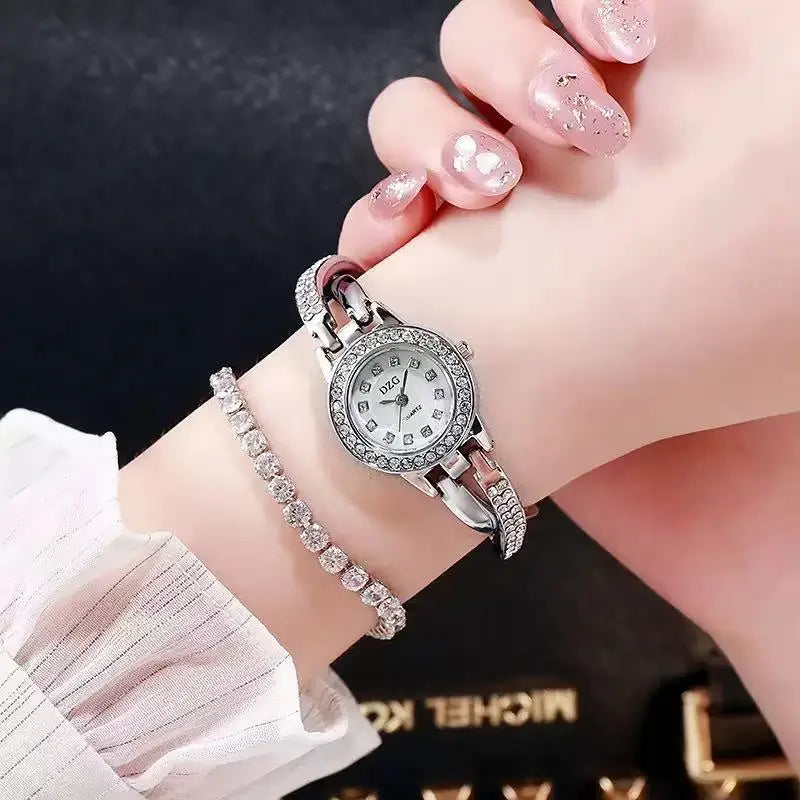 Elegant Diamond-Studded Women's Smartwatch