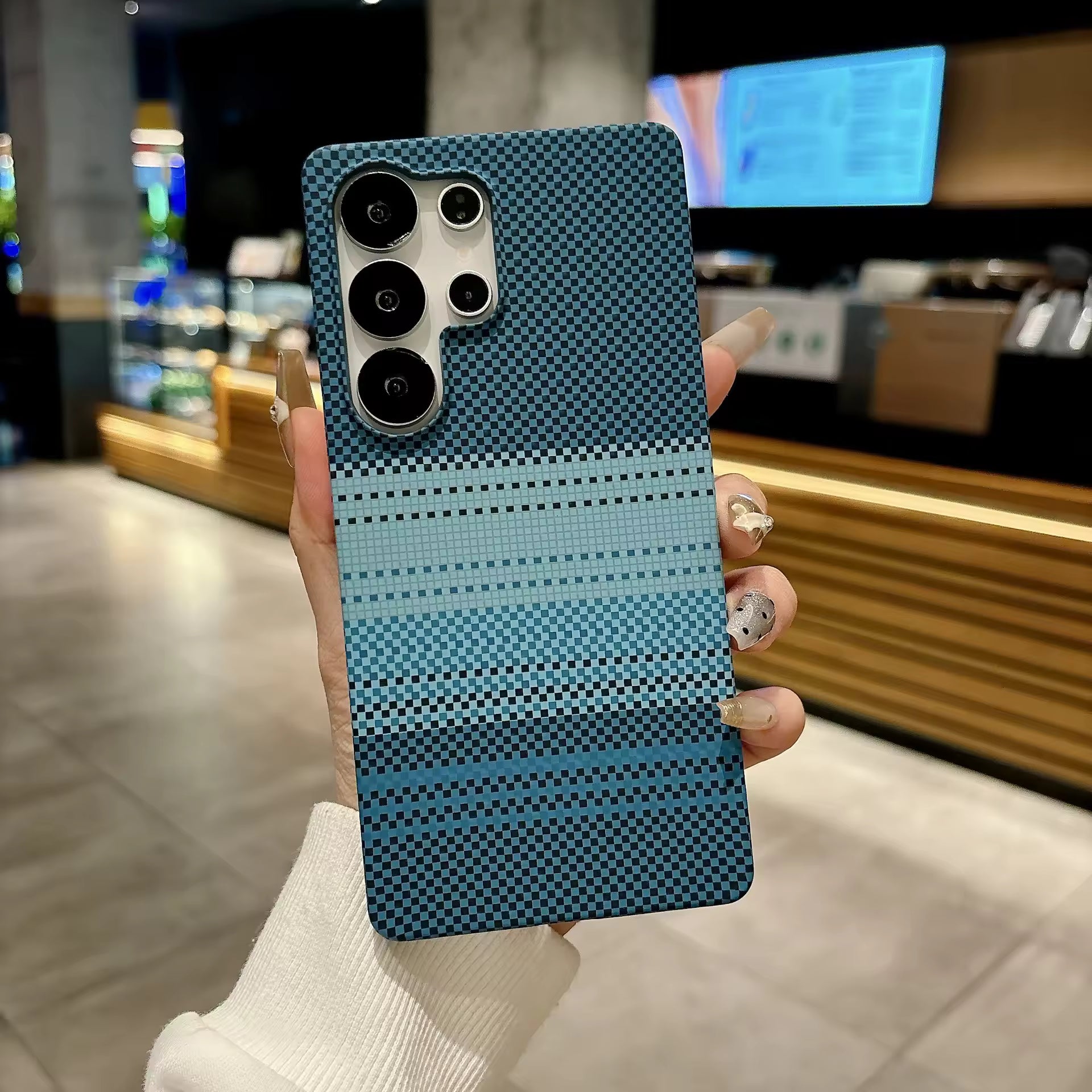 Carbon Fiber PC Bumper Cover for Samsung Galaxy S26