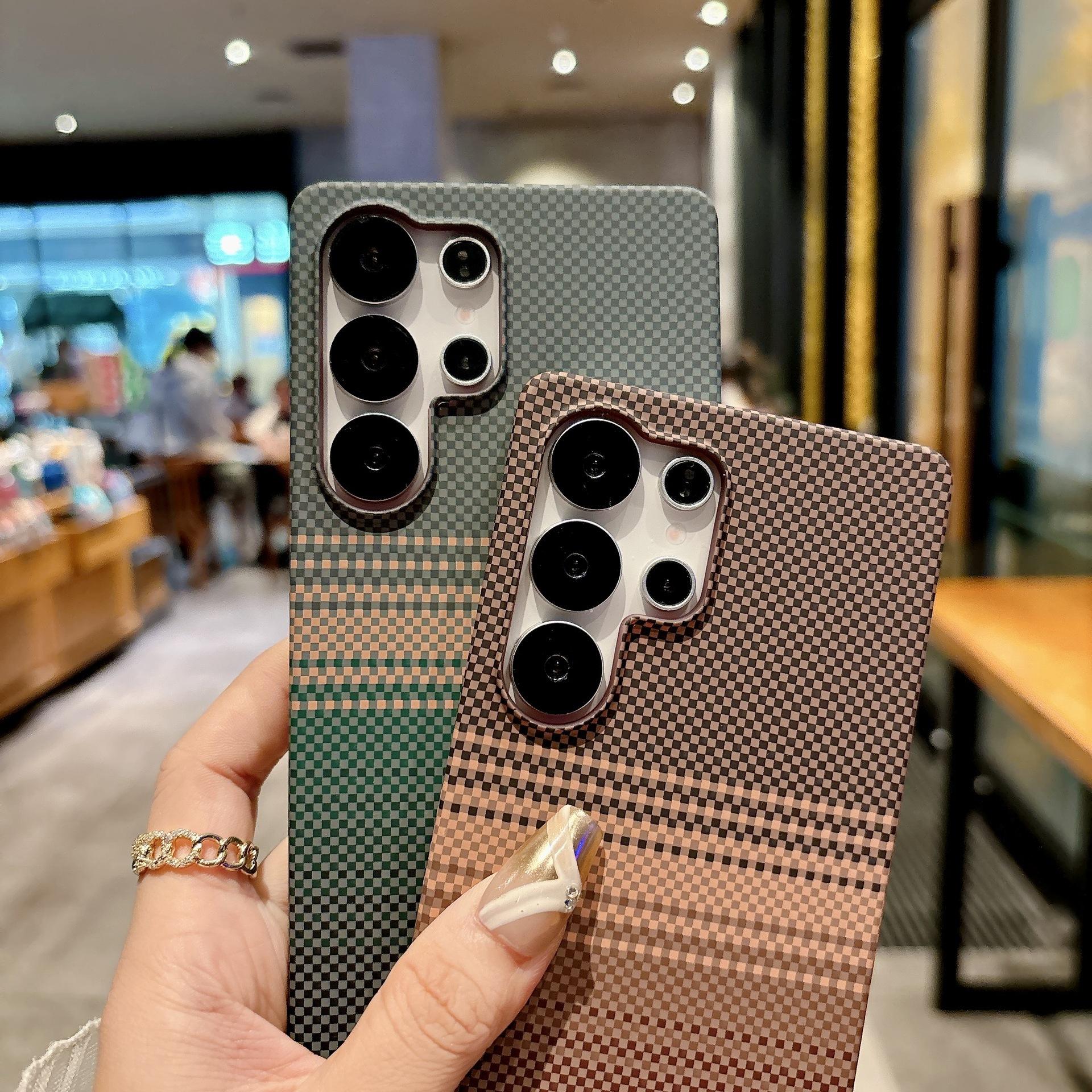 Carbon Fiber PC Bumper Cover for Samsung Galaxy S26