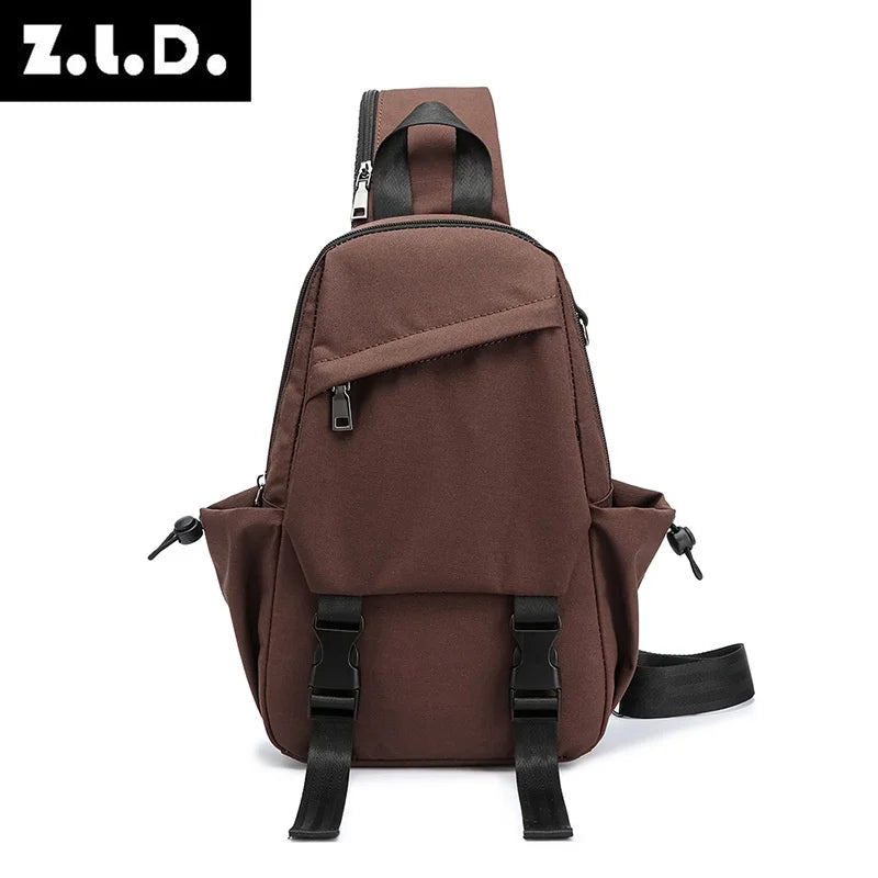 Men's Vintage Waterproof Durable Polyester Chest Crossbody Bag