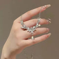 Elegant Water Drop Diamond Necklace