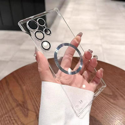 Newskin Magnetic Clear Ultra-Thin Frameless Phone Case with Lens Protective Film for Samsung