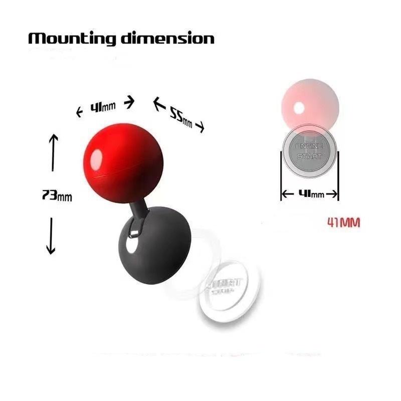 Car Engine Start Stop Button Cover