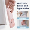 Compact Rechargeable Folding Fan with Digital Display