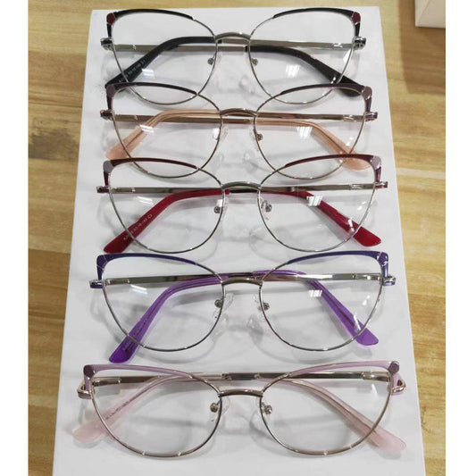 Stylish Cateye Optical Frame – Women’s Metal Cat Eye Glasses